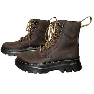 Dr Martens Tarik Crazy Horse Leather Utility Boots Size 7Mens/8Womens Dark Brown